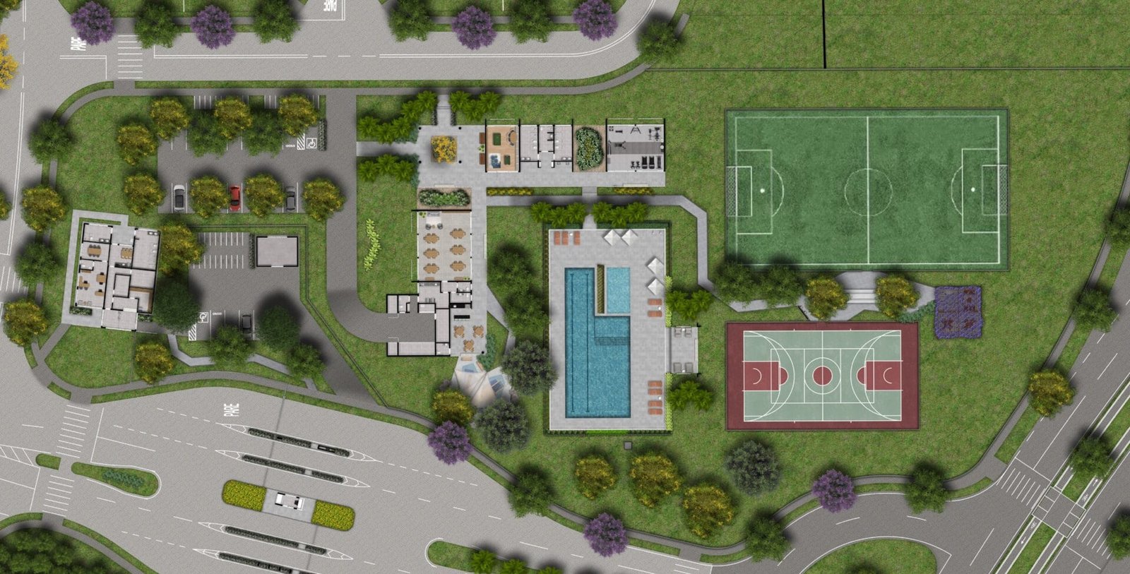 Planta conceitual do clube